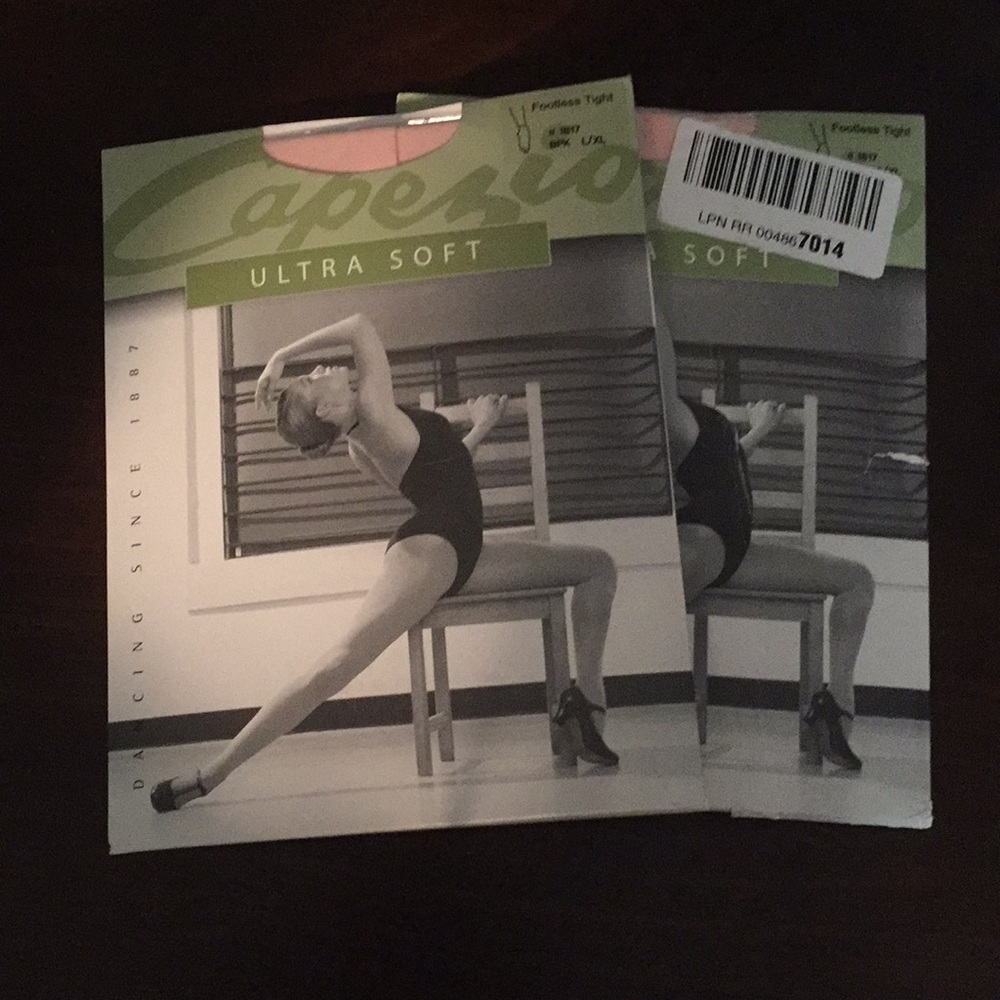 2 pack of footless tights